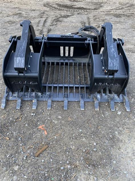 pro works skid steer attachments|pro works grapple attachment.